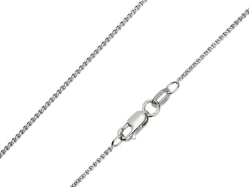 9ct White Gold 1.0mm Spiga Chain -Hallmarked