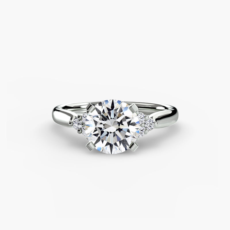 The Eaton Solitaire with Cluster Shoulders