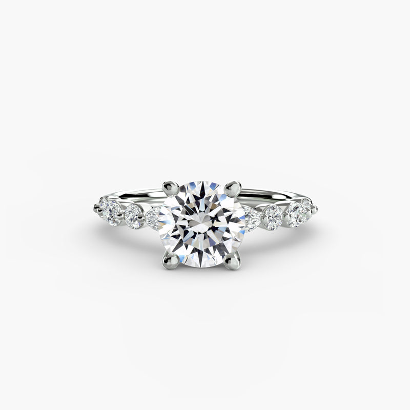 The Aurora Eternity Pavé Solitaire