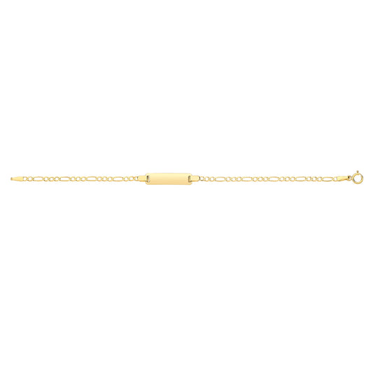 9ct Yellow Gold Expandable Identity Baby Bracelet