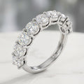 3ct Diamond Half Eternity Ring – Claw Set