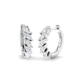 1.02ct lab-grown diamond marquise diamond small hoop earrings in 9ct white gold