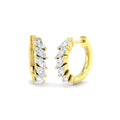 1.02ct lab-grown diamond marquise diamond small hoop earrings in 9ct yellow gold