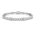 1.54ct Lab-Grown Diamond Graduated Tennis Bracelet in 9ct White Gold