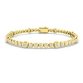 1.54ct Lab-Grown Diamond Graduated Tennis Bracelet in 9ct Yellow Gold