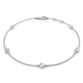 0.2ct Lab-Grown Diamond By The Yard Bracelet in 9ct White Gold