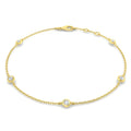 0.2ct Lab-Grown Diamond By The Yard Bracelet in 9ct Yellow Gold