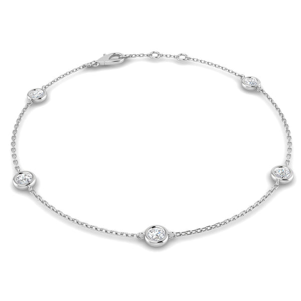 0.56ct Lab-Grown Diamond By The Yard Bracelet