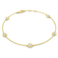 0.56ct Lab-Grown Diamond By The Yard Bracelet in 9ct Yellow Gold