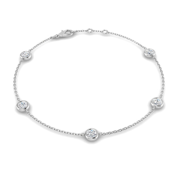 0.7ct Lab-Grown Diamond By The Yard Bracelet
