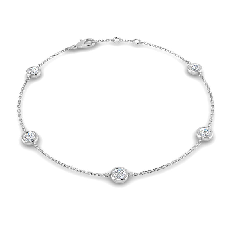 0.7ct Lab-Grown Diamond By The Yard Bracelet