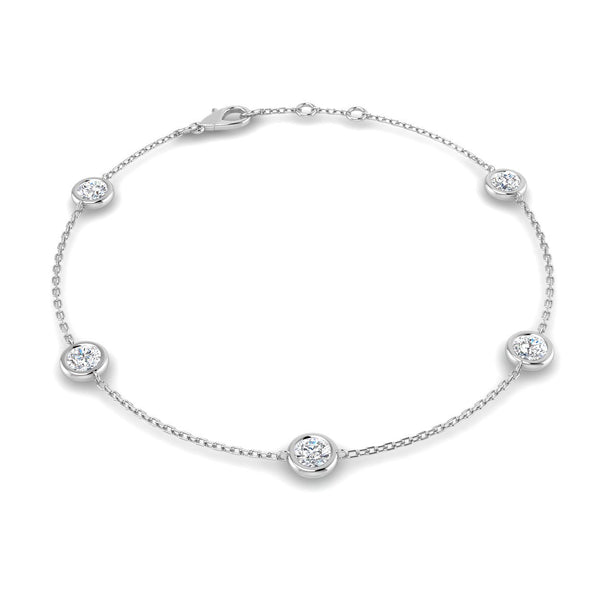 0.91ct Lab-Grown Diamond By The Yard Bracelet
