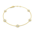 0.91ct Lab-Grown Diamond By The Yard Bracelet in 9ct Yellow Gold