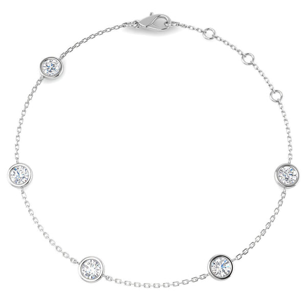 1.25ct Lab-Grown Diamond By The Yard Bracelet