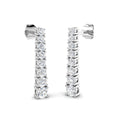 Lab-grown diamond drop earrings in 9ct White Gold
