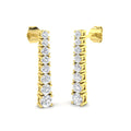 Lab-grown diamond drop earrings in 9ct Yellow Gold