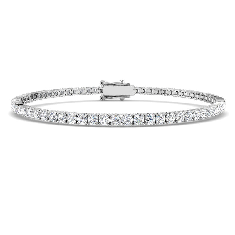 3ct Lab-Grown Diamond Round Tennis Bracelet