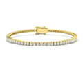 2.11ct Lab-Grown Diamond Round Tennis Bracelet in 9ct Yellow Gold