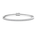 1.51ct Lab-Grown Diamond Round Tennis Bracelet in 9ct White Gold