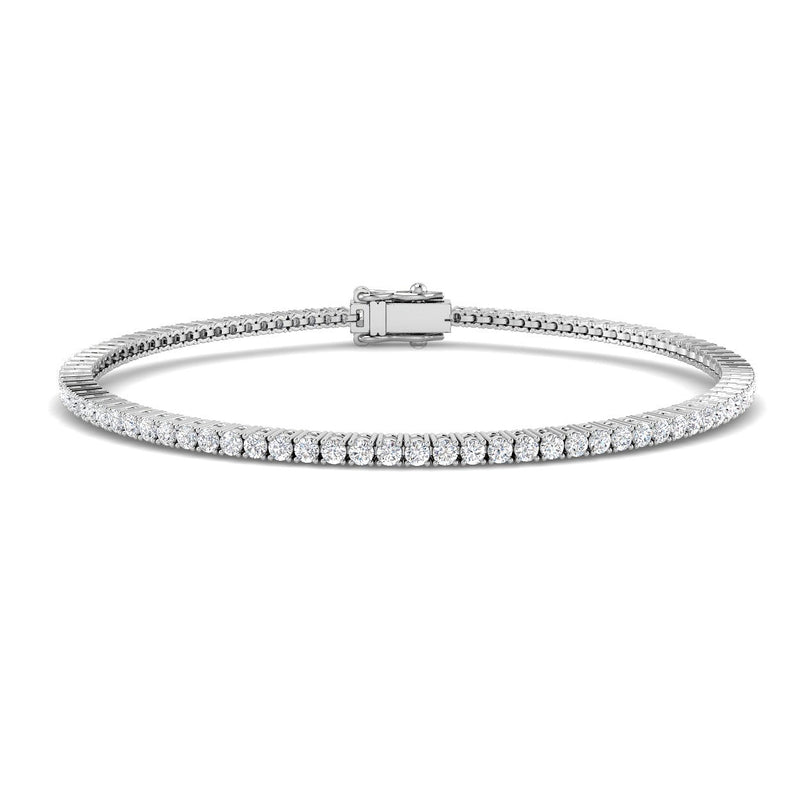 1.51ct Lab-Grown Diamond Round Tennis Bracelet