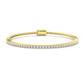 1.51ct Lab-Grown Diamond Round Tennis Bracelet in 9ct Yellow Gold