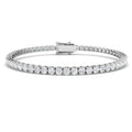 5ct Lab-Grown Diamond Round Tennis Bracelet in 9ct White Gold