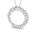 Lab-grown diamond graduated diamond wreath necklace