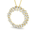 Lab-grown diamond graduated diamond wreath necklace