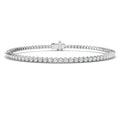 0.98ct Lab-Grown Diamond Round Tennis Bracelet in 9ct White Gold