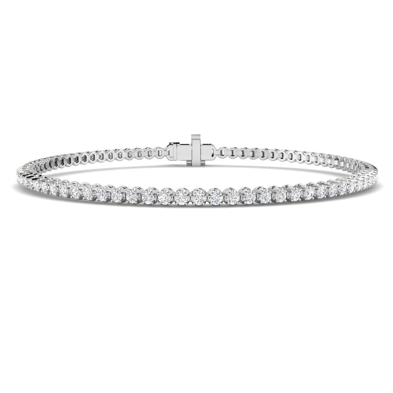 0.98ct Lab-Grown Diamond Round Tennis Bracelet