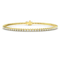 0.98ct Lab-Grown Diamond Round Tennis Bracelet in 9ct Yellow Gold