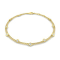 0.49ct Lab-Grown Diamond Station Bracelet in 9ct Yellow Gold