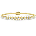 1.76ct Lab-Grown Diamond Graduated Tennis Bracelet in 9ct Yellow Gold