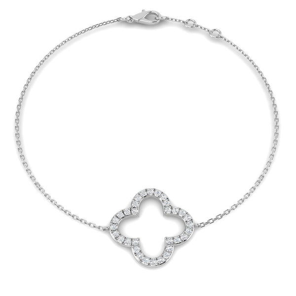 0.34ct Lab-Grown Diamond Clover Bracelet