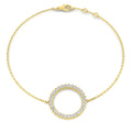 0.32ct Lab-Grown Diamond Circle Bracelet in 9ct Yellow Gold
