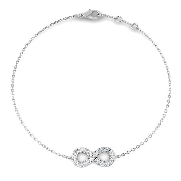 0.28ct Lab-Grown Diamond Infinity Bracelet