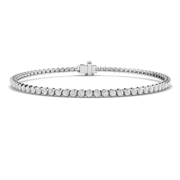 0.92ct Lab-Grown Diamond Round Tennis Bracelet