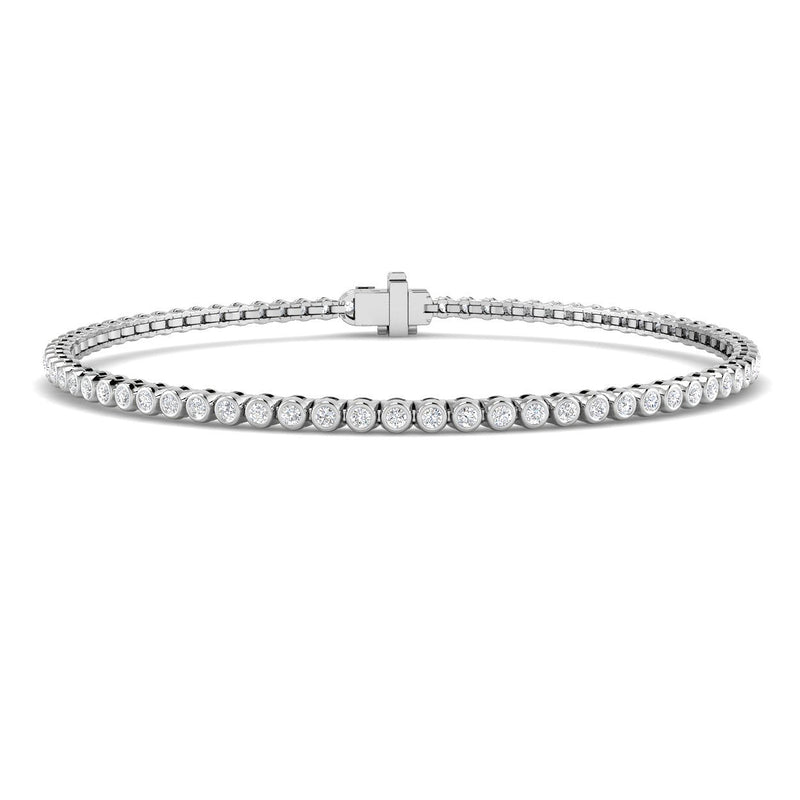 0.92ct Lab-Grown Diamond Round Tennis Bracelet