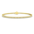 0.92ct Lab-Grown Diamond Round Tennis Bracelet in 9ct Yellow Gold