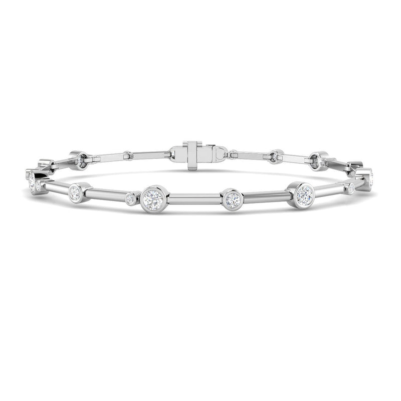 0.94ct Lab-Grown Diamond Bar Link Bracelet