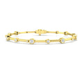 0.94ct Lab-Grown Diamond Bar Link Bracelet in 9ct Yellow Gold