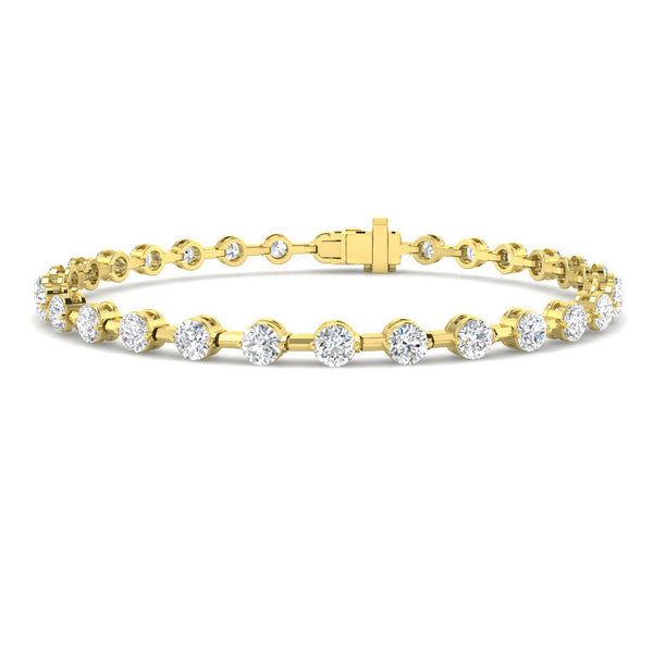 4.64ct Lab-Grown Diamond Graduated Tennis Bracelet