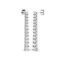 Lab-grown diamond drop earrings in 9ct White Gold
