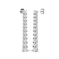 Lab-grown diamond drop earrings in 9ct White Gold