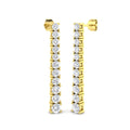 Lab-grown diamond drop earrings in 9ct Yellow Gold