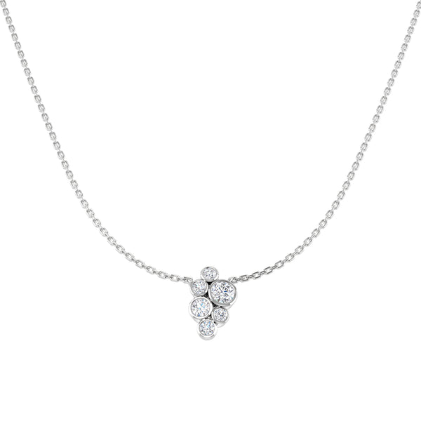 0.51ct Lab-Grown Diamond Bubble Cluster Necklace