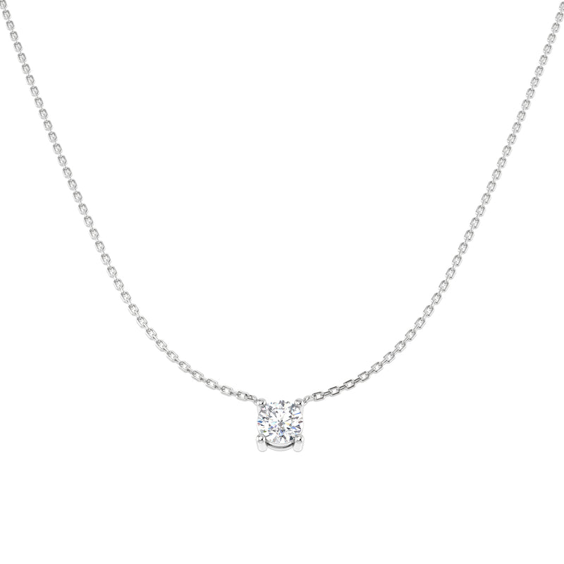 0.72ct Round Lab-Grown Diamond Solitaire Pendant (Four-Claw)