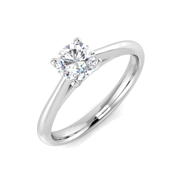 0.50ct Round Lab-Grown Diamond Solitaire Ring (Four-Claw)
