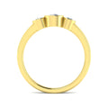 0.56ct Round Lab-Grown Diamond Three-Stone Ring – yellow gold view 4