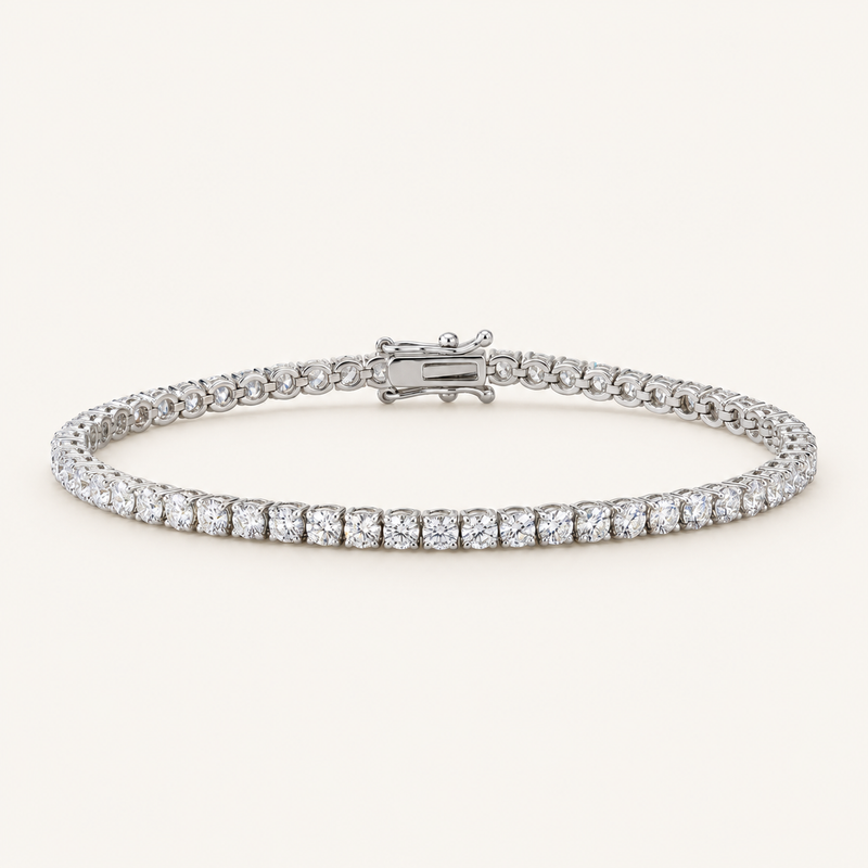 4ct Natural Diamond Tennis Bracelet